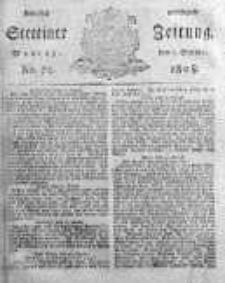 Stettinische Zeitung. Königlich privilegirte 1808, Nr 72