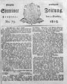 Stettinische Zeitung. Königlich privilegirte 1808, Nr 73