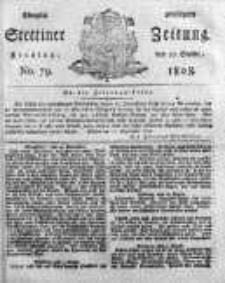 Stettinische Zeitung. Königlich privilegirte 1808, Nr 79