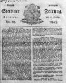 Stettinische Zeitung. Königlich privilegirte 1808, Nr 85