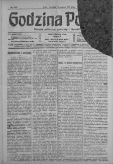 Godzina Polski : dziennik polityczny, społeczny i literacki 16 czerwiec 1918 nr 162