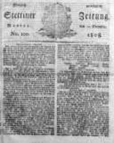 Stettinische Zeitung. Königlich privilegirte 1808, Nr 100