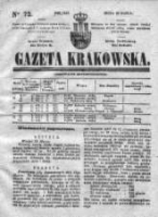 Gazeta Krakowska, 1842, Nr 72