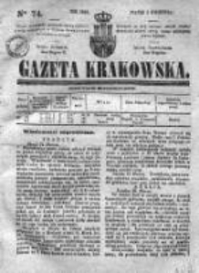 Gazeta Krakowska, 1842, Nr 74