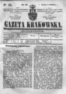 Gazeta Krakowska, 1842, Nr 85