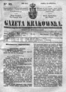 Gazeta Krakowska, 1842, Nr 92