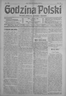 Godzina Polski : dziennik polityczny, społeczny i literacki 22 czerwiec 1918 nr 168