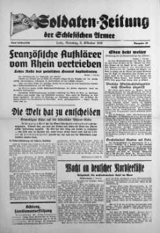 Soldaten = Zeitung der Schlesischen Armee 8 October 1939 nr 29
