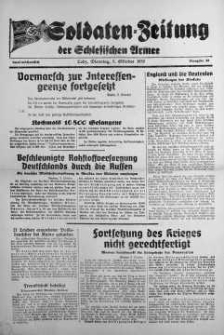 Soldaten = Zeitung der Schlesischen Armee 9 October 1939 nr 30