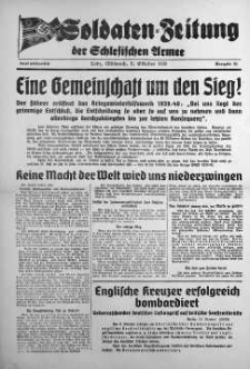 Soldaten = Zeitung der Schlesischen Armee 11 October 1939 nr 31