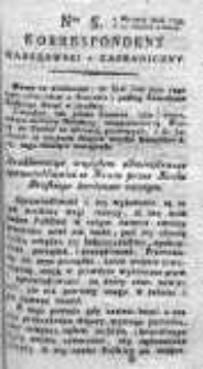 Korespondent Warszawski Donoszący Wiadomości Krajowe i Zagraniczne 1795, Nr 5