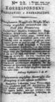 Korespondent Warszawski Donoszący Wiadomości Krajowe i Zagraniczne 1795, Nr 22