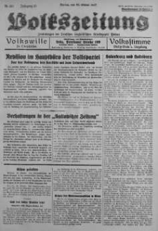 Volkszeitung 22 październik 1937 nr 291