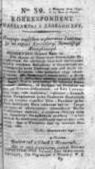 Korespondent Warszawski Donoszący Wiadomości Krajowe i Zagraniczne 1795, Nr 39