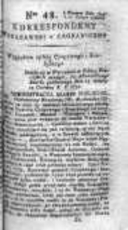 Korespondent Warszawski Donoszący Wiadomości Krajowe i Zagraniczne 1795, Nr 48
