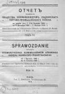 Sprawozdanie Zarządu Stowarzyszenia Komiwojażerów Łódzkiego Okręgu Handlowo-Przemysłowego R. 3. 1909