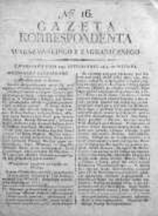 Korespondent Warszawski Donoszący Wiadomości Krajowe i Zagraniczne 1814, Nr 16