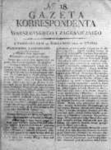 Korespondent Warszawski Donoszący Wiadomości Krajowe i Zagraniczne 1814, Nr 18