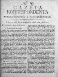 Korespondent Warszawski Donoszący Wiadomości Krajowe i Zagraniczne 1814, Nr 19