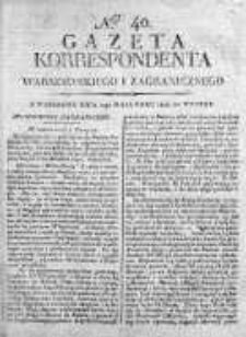 Korespondent Warszawski Donoszący Wiadomości Krajowe i Zagraniczne 1814, Nr 40