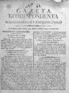 Korespondent Warszawski Donoszący Wiadomości Krajowe i Zagraniczne 1814, Nr 41