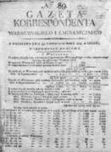 Korespondent Warszawski Donoszący Wiadomości Krajowe i Zagraniczne 1814, Nr 89