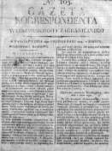 Korespondent Warszawski Donoszący Wiadomości Krajowe i Zagraniczne 1814, Nr 103
