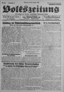Volkszeitung 25 październik 1937 nr 294