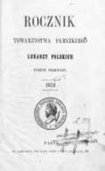 Rocznik Towarzystwa Paryzkiego Lekarzy Polskich 1859 T. 1