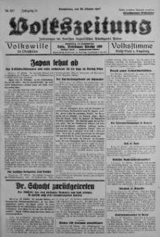 Volkszeitung 28 październik 1937 nr 297