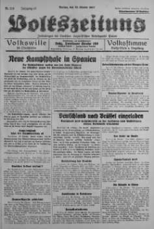 Volkszeitung 29 październik 1937 nr 298