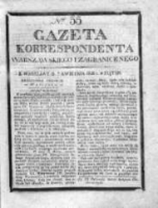 Gazeta Korrespondenta Warszawskiego i Zagranicznego 1826, Nr 55