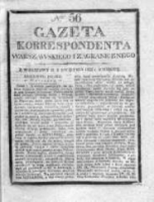Gazeta Korrespondenta Warszawskiego i Zagranicznego 1826, Nr 56