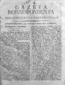Gazeta Korrespondenta Warszawskiego i Zagranicznego 1816, Nr 4
