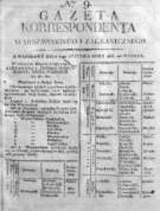 Gazeta Korrespondenta Warszawskiego i Zagranicznego 1816, Nr 9