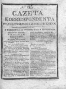 Gazeta Korrespondenta Warszawskiego i Zagranicznego 1826, Nr 65