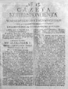Gazeta Korrespondenta Warszawskiego i Zagranicznego 1816, Nr 13