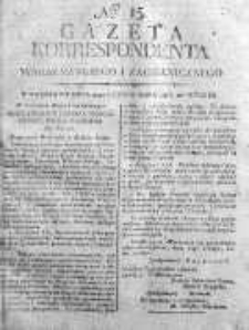 Gazeta Korrespondenta Warszawskiego i Zagranicznego 1816, Nr 15