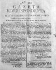 Gazeta Korrespondenta Warszawskiego i Zagranicznego 1816, Nr 20
