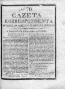 Gazeta Korrespondenta Warszawskiego i Zagranicznego 1826, Nr 70