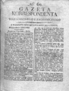 Gazeta Korrespondenta Warszawskiego i Zagranicznego 1815, Nr 60