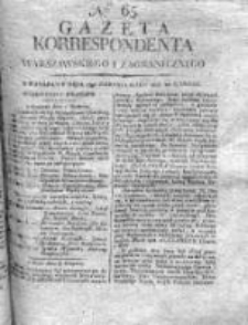 Gazeta Korrespondenta Warszawskiego i Zagranicznego 1815, Nr 65