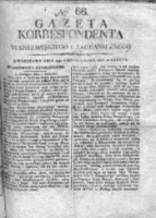 Gazeta Korrespondenta Warszawskiego i Zagranicznego 1815, Nr 66