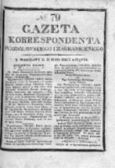 Gazeta Korrespondenta Warszawskiego i Zagranicznego 1826, Nr 79