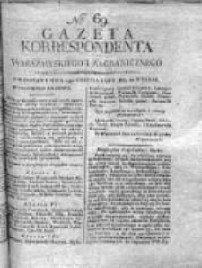 Gazeta Korrespondenta Warszawskiego i Zagranicznego 1815, Nr 69