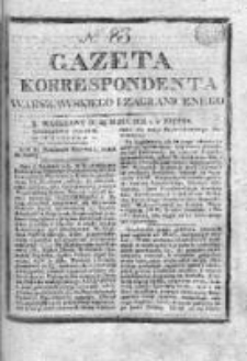Gazeta Korrespondenta Warszawskiego i Zagranicznego 1826, Nr 83