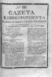 Gazeta Korrespondenta Warszawskiego i Zagranicznego 1826, Nr 90