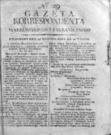 Gazeta Korrespondenta Warszawskiego i Zagranicznego 1816, Nr 29