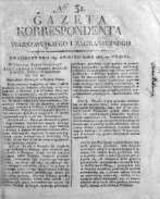 Gazeta Korrespondenta Warszawskiego i Zagranicznego 1816, Nr 31