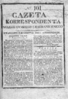 Gazeta Korrespondenta Warszawskiego i Zagranicznego 1826, Nr 101